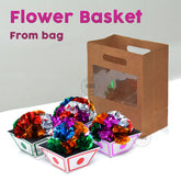 Flower Basket From Bag